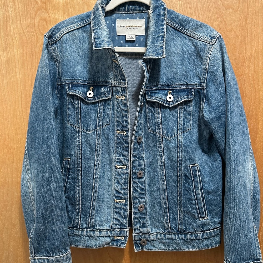 Anthropology Pilcro oversized Blue Denim Jacket size small s